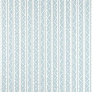 blue striped printed fabric from Scion
