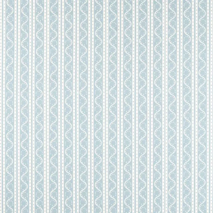 Split Pea Print Fabric - Coast Blue swatch