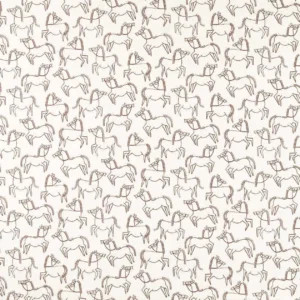 brown animal printed fabric from Scion