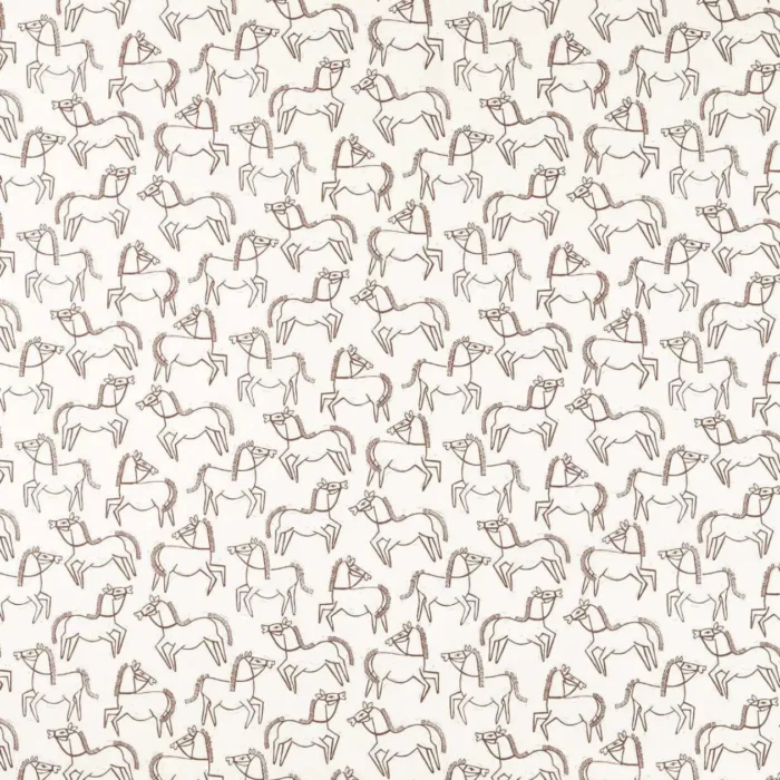Canter Print Fabric - Chestnut swatch