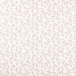 pink animal printed fabric from Scion