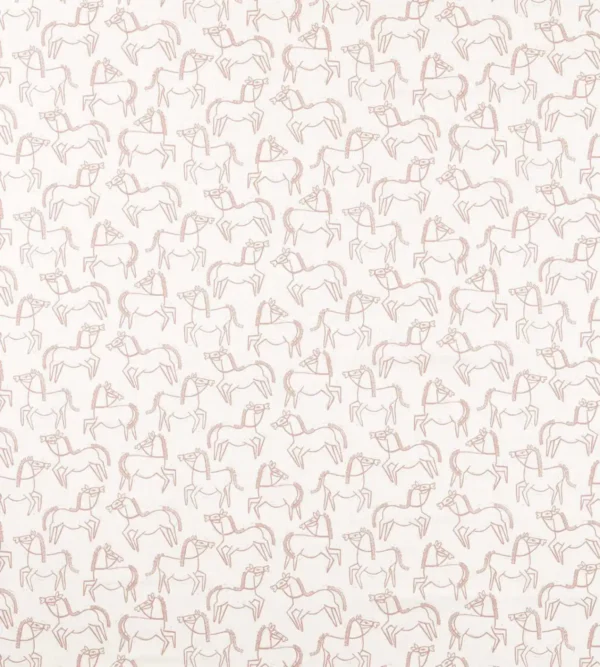 pink animal printed fabric from Scion