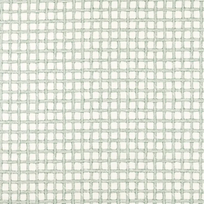 Fretwork Print Fabric - Forest swatch