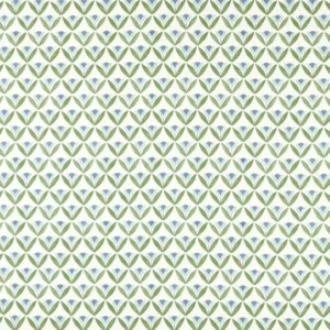 green botanical printed fabric from Scion