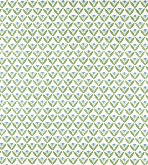 green botanical printed fabric from Scion