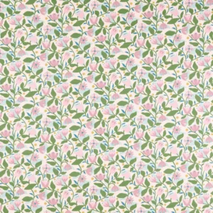 green botanical printed fabric from Scion