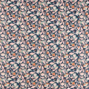 purple botanical printed fabric from Scion