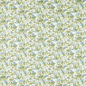 green botanical printed fabric from Scion