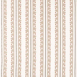 neutral striped embroideried fabric from Scion