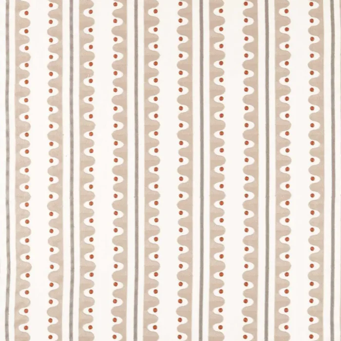 Oakham Embroidery Fabric - Mushroom swatch