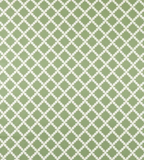 Swithland Embroidery Fabric - Pine by green geometric embroideried fabric from Scion