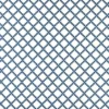 blue geometric embroideried fabric from Scion