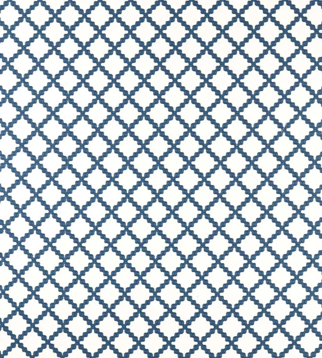 Swithland Embroidery Fabric - Midnight by blue geometric embroideried fabric from Scion