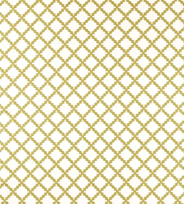 Swithland Embroidery Fabric - Honey by yellow geometric embroideried fabric from Scion