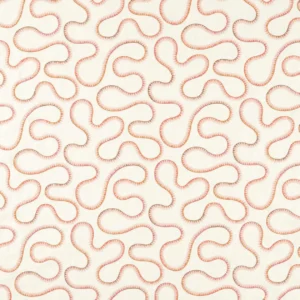orange misc embroideried fabric from Scion