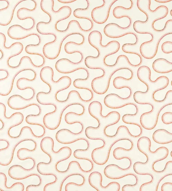 Bimble Embroidery Fabric - Sunset by orange misc embroideried fabric from Scion