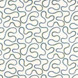 blue misc embroideried fabric from Scion