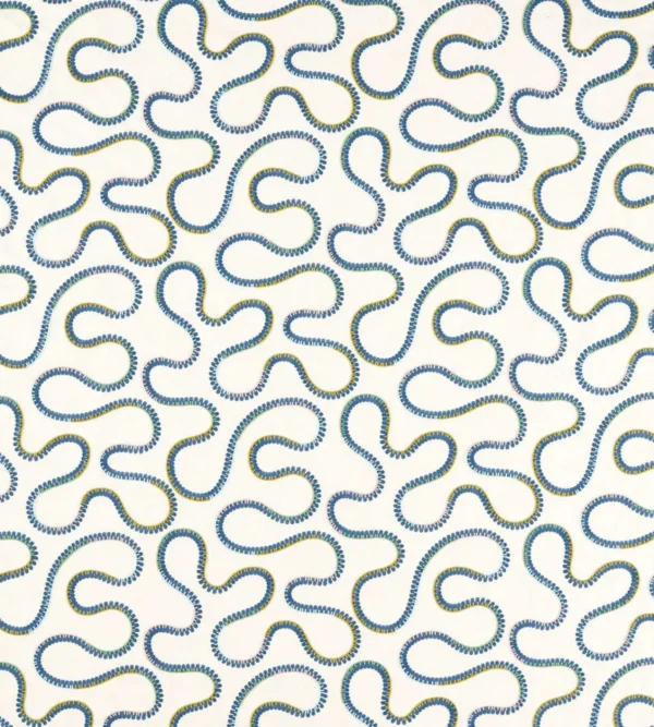 Bimble Embroidery Fabric - Twilight by blue misc embroideried fabric from Scion