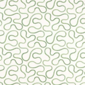 green misc embroideried fabric from Scion