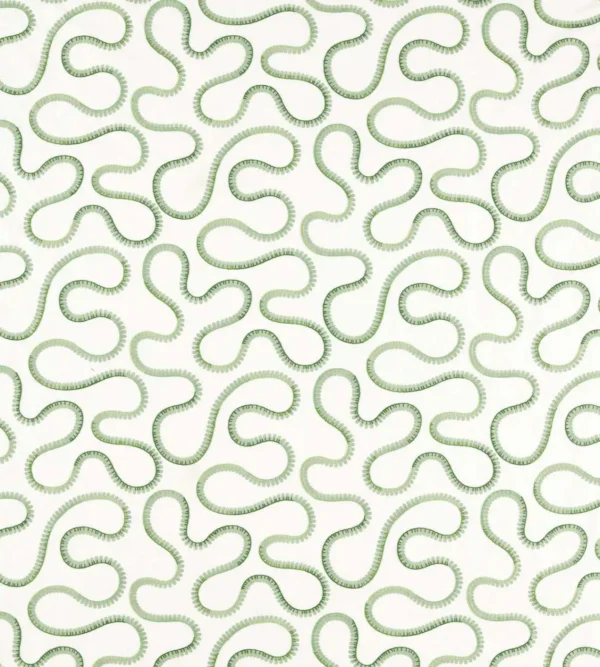 Bimble Embroidery Fabric - Pine by green misc embroideried fabric from Scion