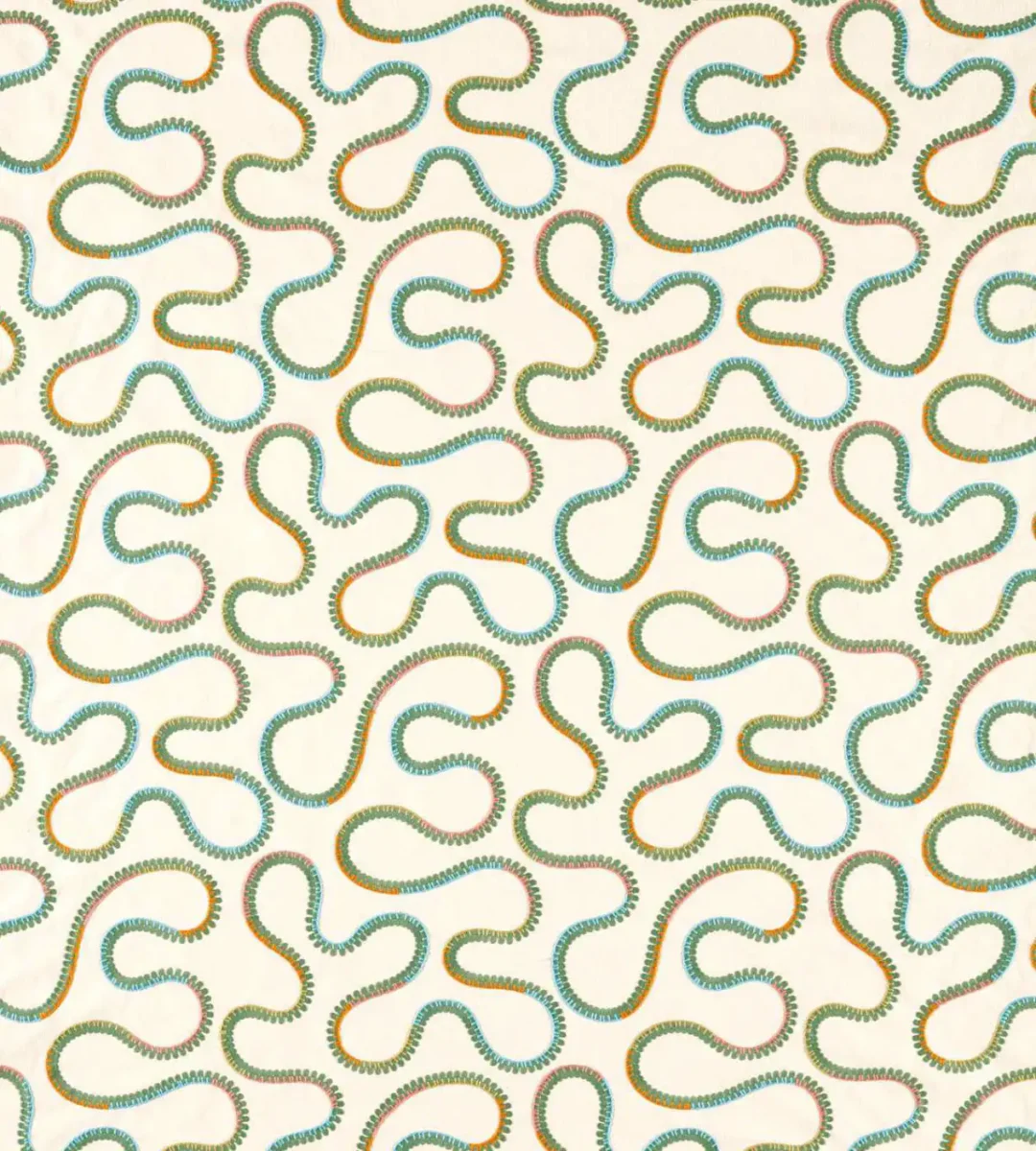 Bimble Embroidery Fabric - Meadow by blue misc embroideried fabric from Scion