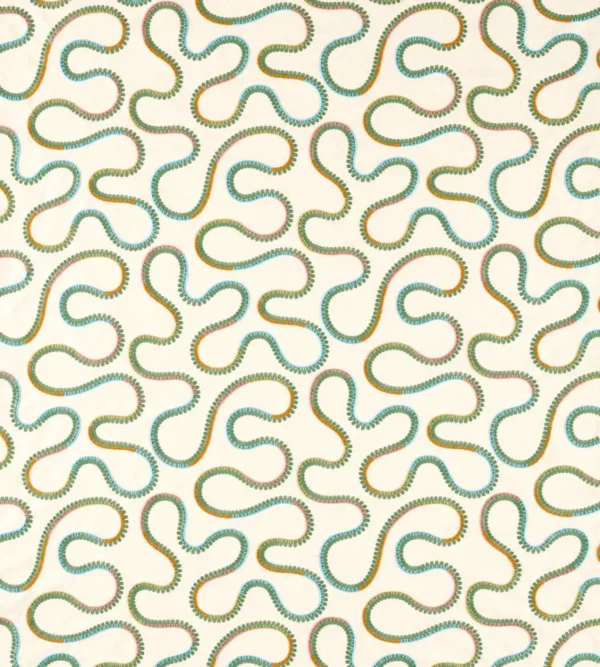 Bimble Embroidery Fabric - Meadow by blue misc embroideried fabric from Scion
