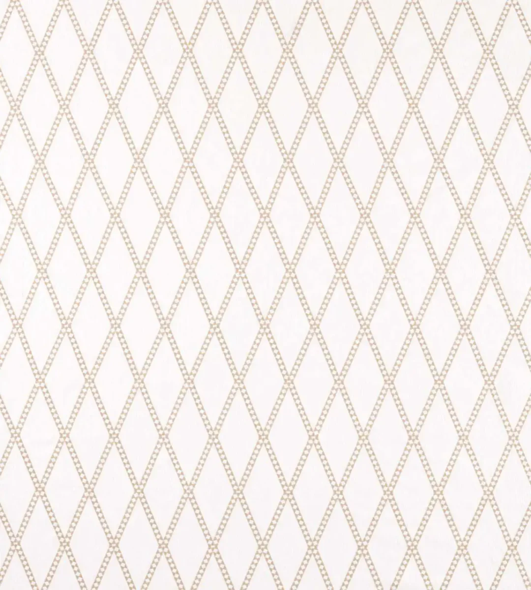neutral geometric embroideried fabric from Scion