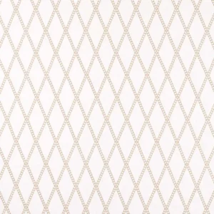 neutral geometric embroideried fabric from Scion