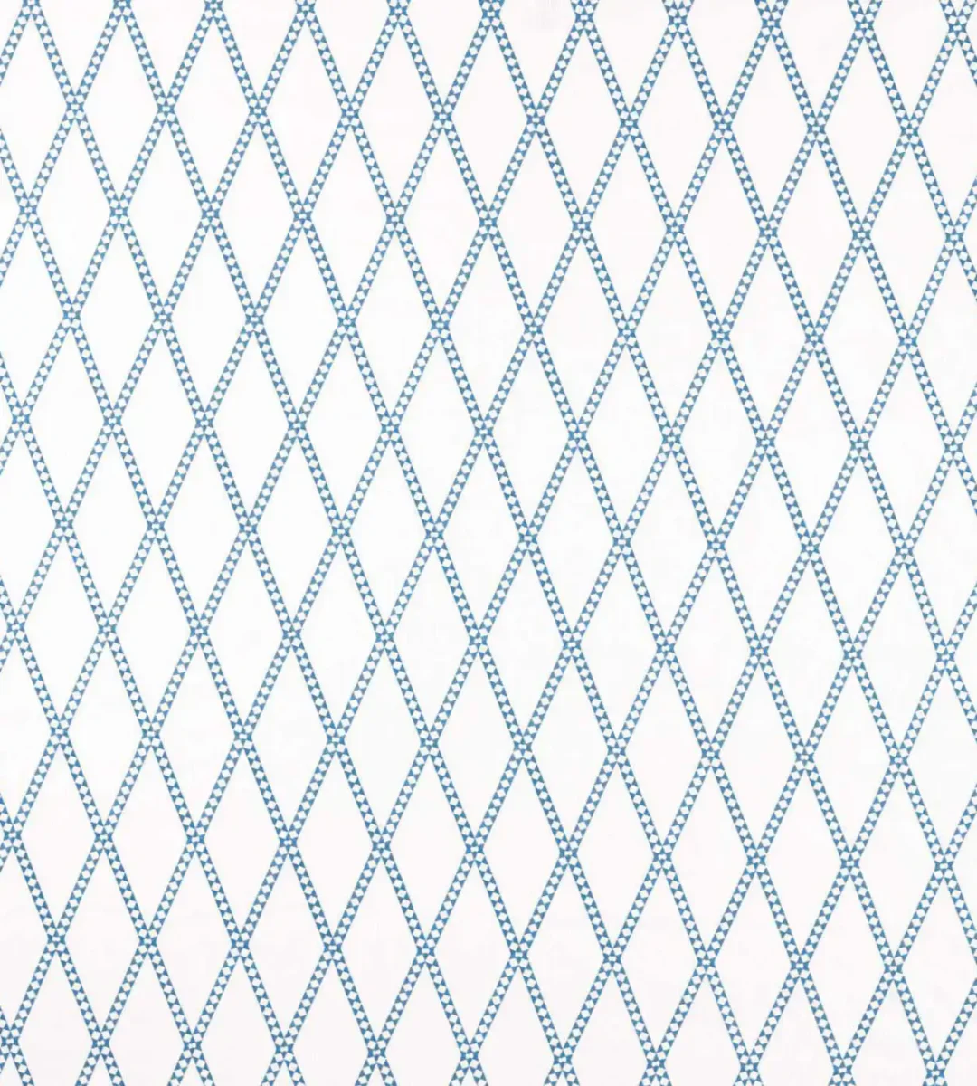 Hayloft Embroidery Fabric - Denim by blue geometric embroideried fabric from Scion