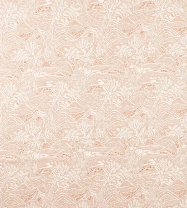 Falling Foss Weave Fabric - Moss by orange botanical woven fabric from Scion