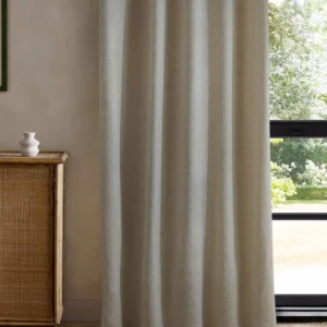 pink misc curtain with cabinets and window