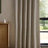 green misc curtain with cabinets and window