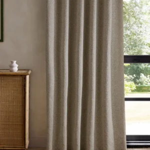 green misc curtain with cabinets and window