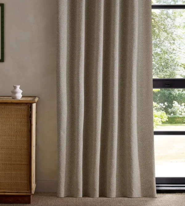 Duckweed Weave Fabric - Lawn by green misc curtain with cabinets and window