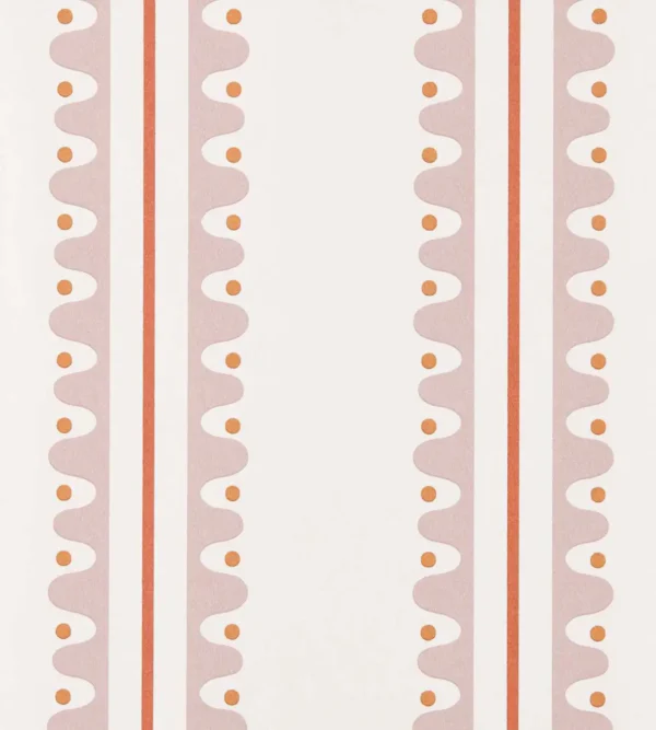 Oakham Wallpaper - Blush by pink striped wallpaper from scion