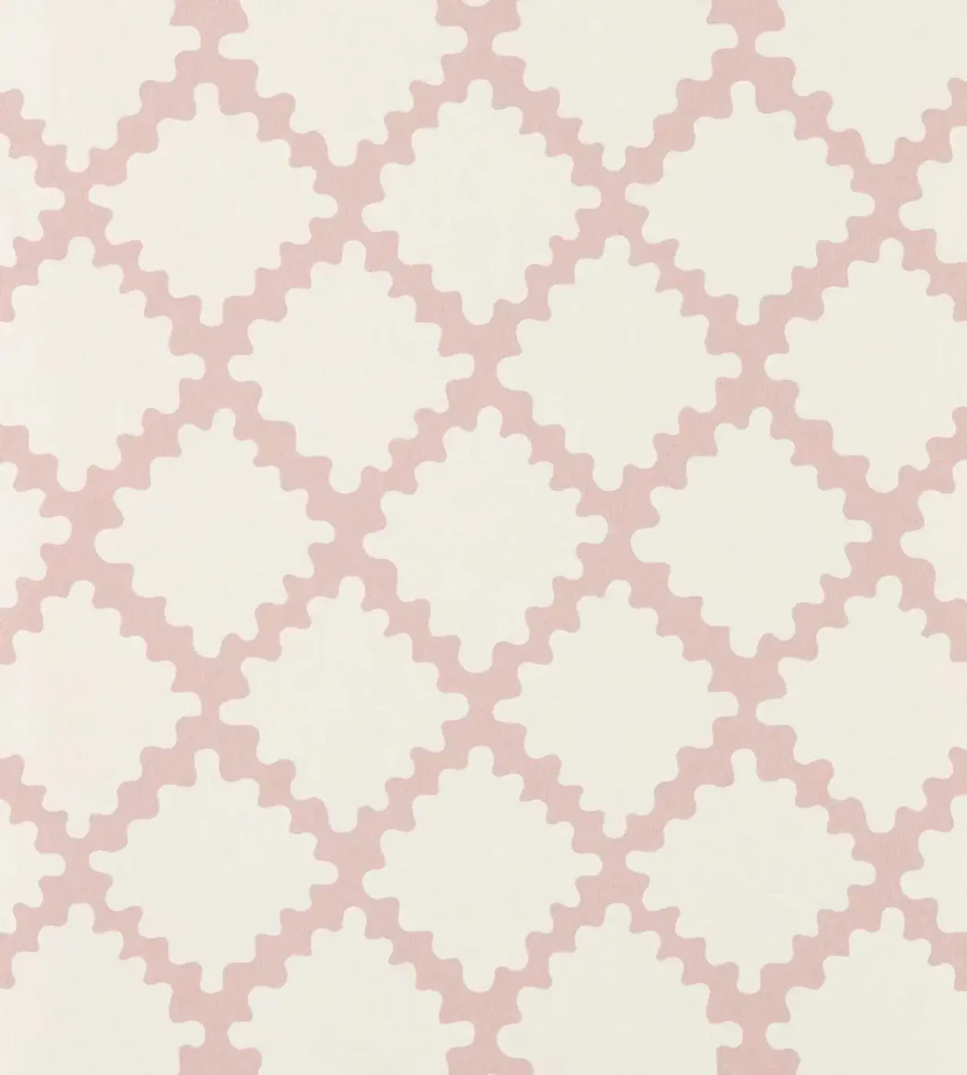 Swithland Wallpaper - Dusk Pink by pink geometric wallpaper from scion