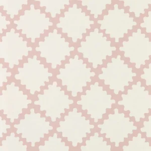 pink geometric wallpaper from scion