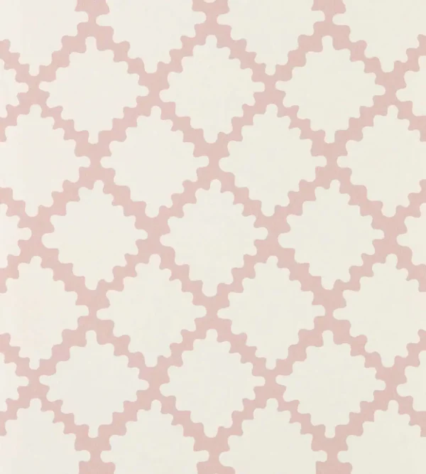 Swithland Wallpaper - Dusk Pink by pink geometric wallpaper from scion