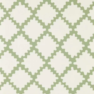 green geometric wallpaper from scion