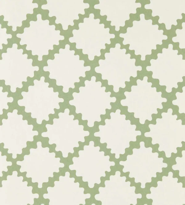 Swithland Wallpaper - Seaglass by green geometric wallpaper from scion