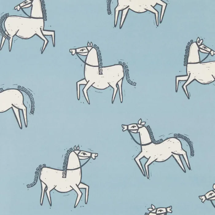 Canter Wallpaper - Denim swatch