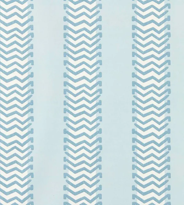 Bradgate Wallpaper - Coast Blue by blue striped wallpaper from scion