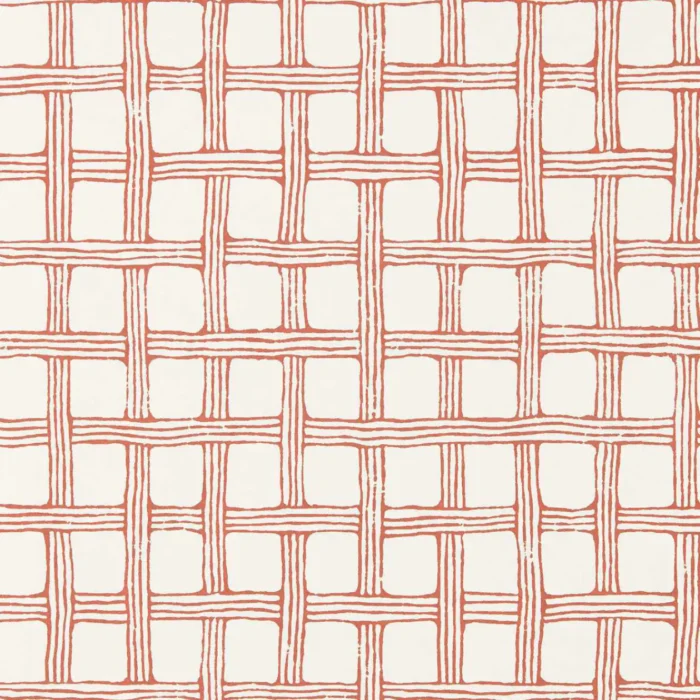 Fretwork Wallpaper - Ladybird Red swatch