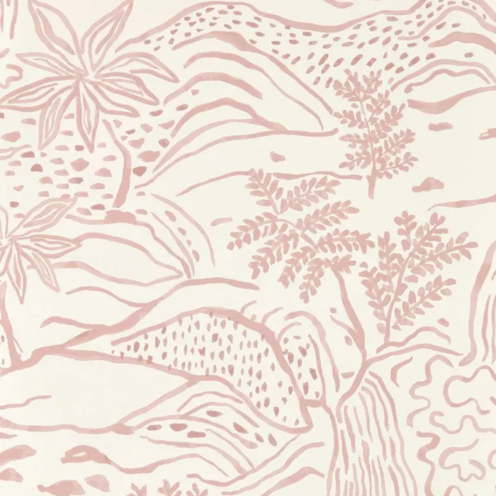 Falling Foss Wallpaper - Dusk Pink swatch
