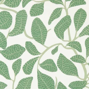 green botanical wallpaper from scion