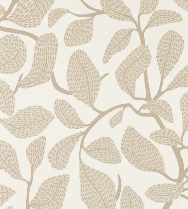 Sweet Bay Wallpaper - Stone by neutral botanical wallpaper from scion