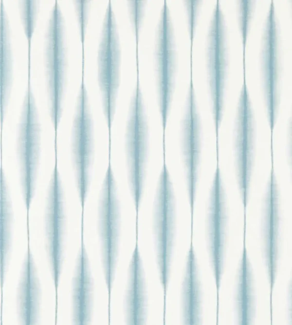 Kasuri Wallpaper - Coast Blue by blue striped wallpaper from scion