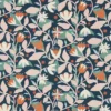 blue botanical wallpaper from scion
