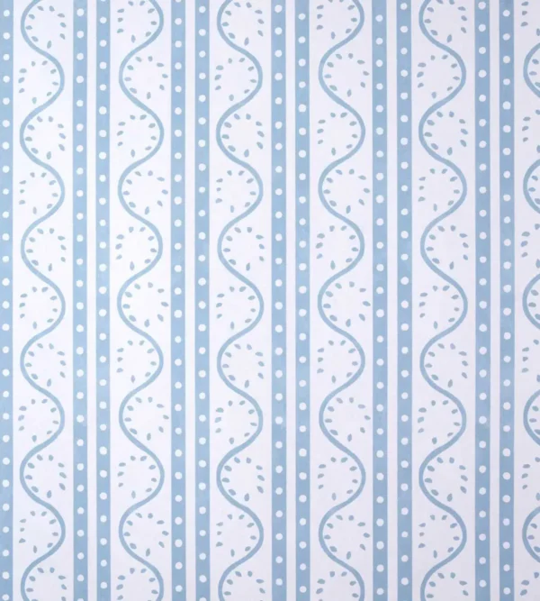 Split Pea Wallpaper - Coast Blue by blue striped wallpaper from scion