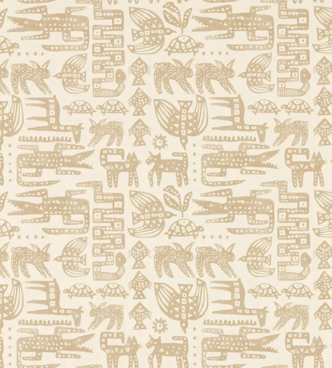 Twycross Wallpaper - Linen by neutral misc wallpaper from scion